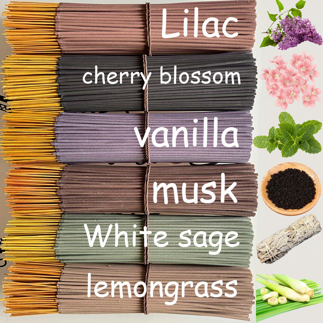 Home Fragrance Vanilla Scented Candle - Juego de 150 varillas de incienso
