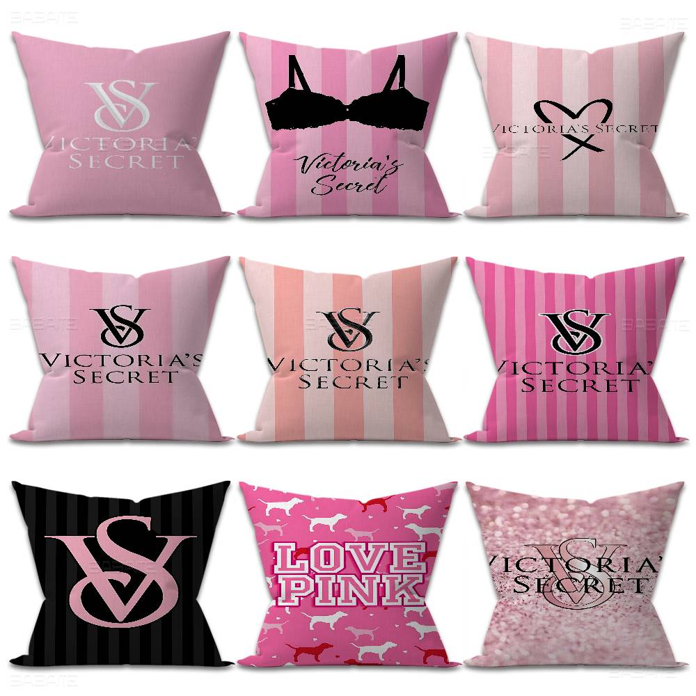 Home Fragrance Victoria Secret - V-Victorias-Fashion-S-Secret - Funda de Almohada Decorativa