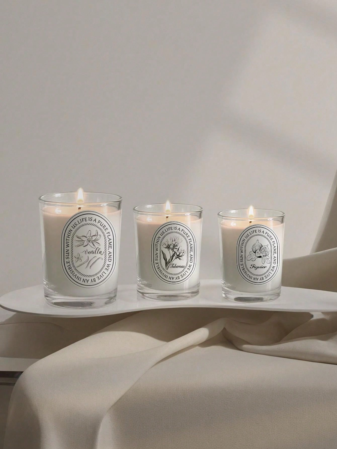 Velas aromáticas en frasco de  - Home Fragrance Vanilla Scented Candle reseña y precio