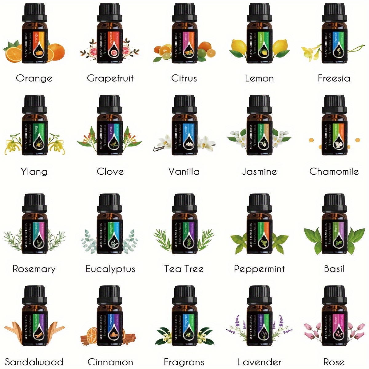 20 unids/set de aceites esenci - Home Fragrance Natural reseña y precio