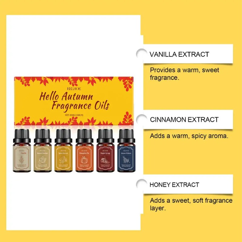 6 aceites aromáticos difusores - Home Fragrance Vanilla Scented Candle reseña y precio